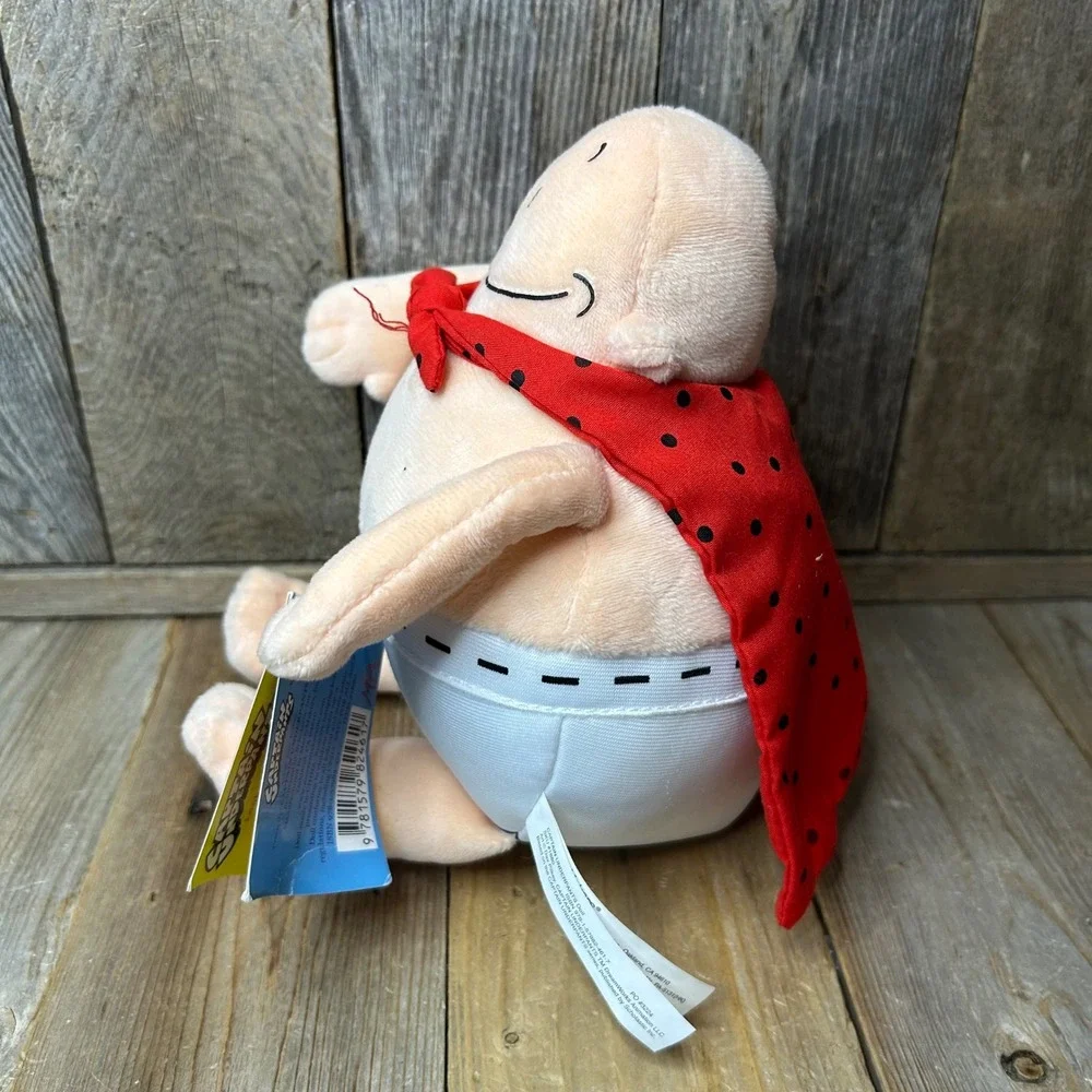 MerryMakers Captain Underpants Plush Doll Dav Pilkey Scholastic Red Cape NWT